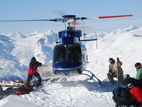 Grüne und schwarze Flaggen für die Alpen