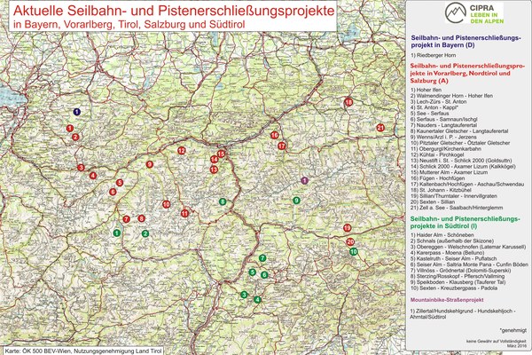 Internationaler Stopp für flächenhafte Erweiterung von Skigebieten gefordert