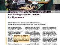 BürgerInnen, Grundbesitzer und ökologische Netzwerke im Alpenraum