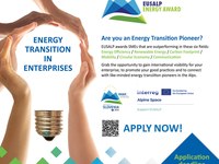 EUSALP Energy Award 2024 : Energy Transition in SME´s !