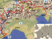 Hiking right across the Alps