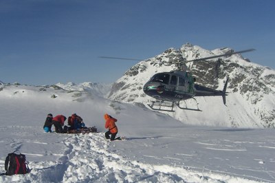 Onto the slopes by helicopter
