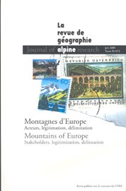 Mountains of Europe - Stakeholders, legitimization, delineation