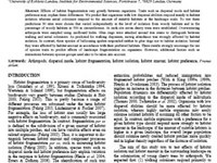 Arthropod colonisation of trees in fragmented landscapes depends on species traits