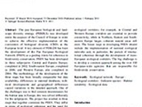 The Pan European Ecological Network: PEEN