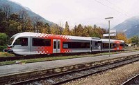 Italie : voyage inaugural du train du val Venosta