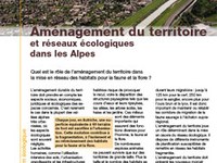 Aménagement du territoire et réseaux écologiques dans les Alpes