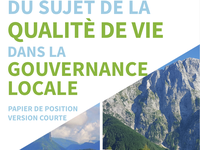 L'importance du sujet de la qualité de vie dans la gouvernance locale