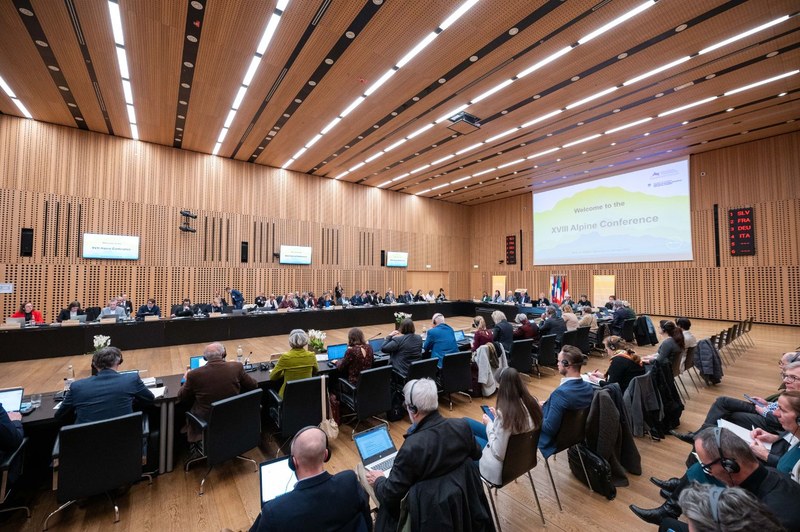 Conférence alpine en janvier à Brdo/Sl à l’occasion du 10e Rapport sur l’état des Alpes en matière de qualité de vie dans l’espace alpin. © Peter Skoberne