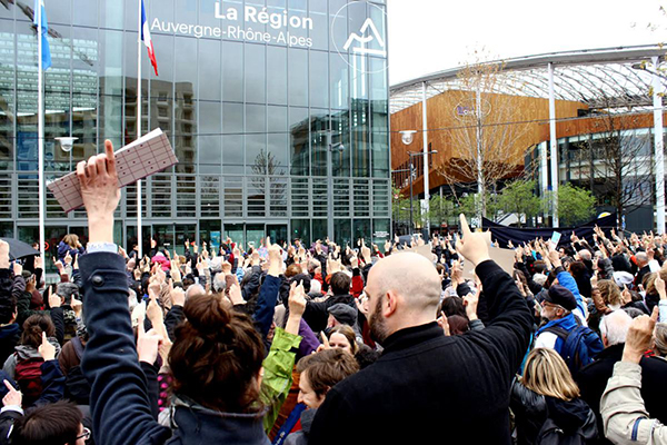 Protest društev proti zmanjšanju subvencijskih sredstev