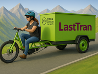 Točen in podnebno nevtralen: Alpski tranzit s tovornim kolesom