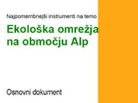 Relevantni instrumenti na temo Ekološka omrežja na območju Alp